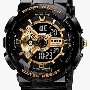 Men’s Black & Gold Watch